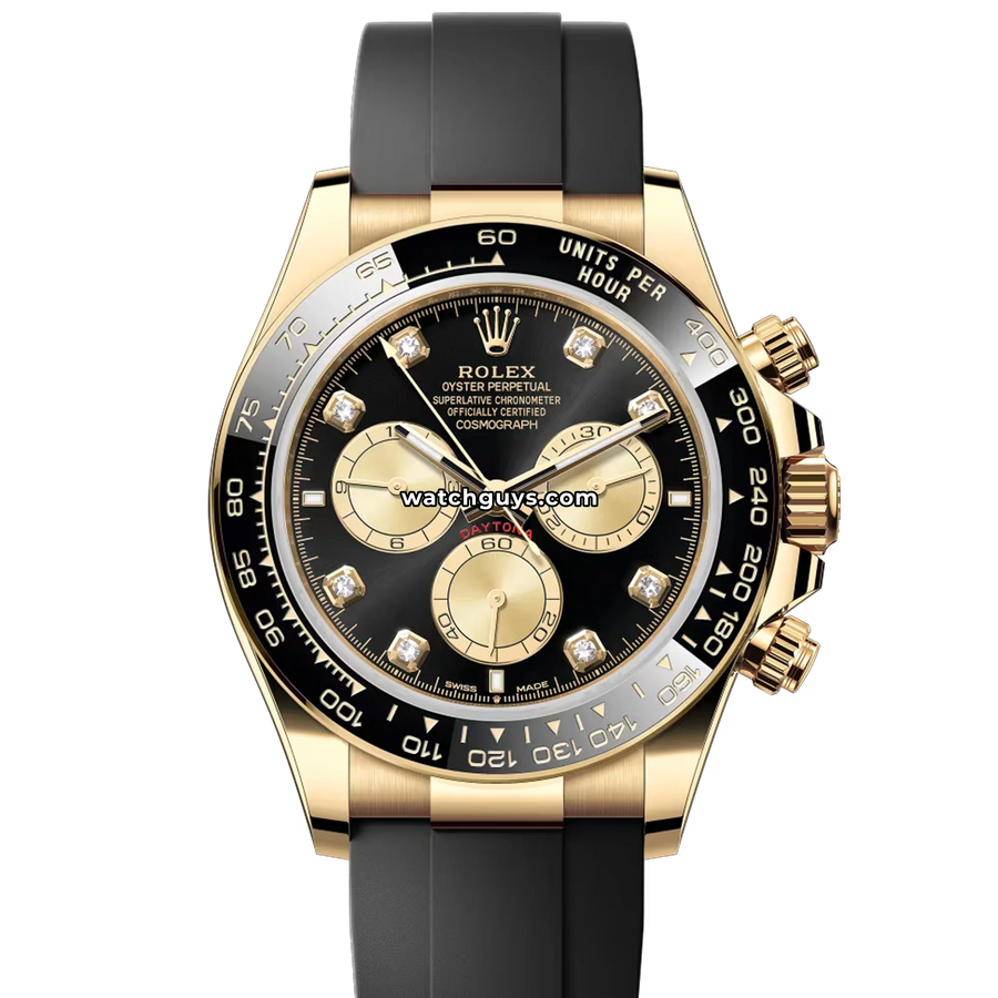 ブラック2 Rolex Daytona 126518LN 40mm Black Diamond Dial – WatchGuys