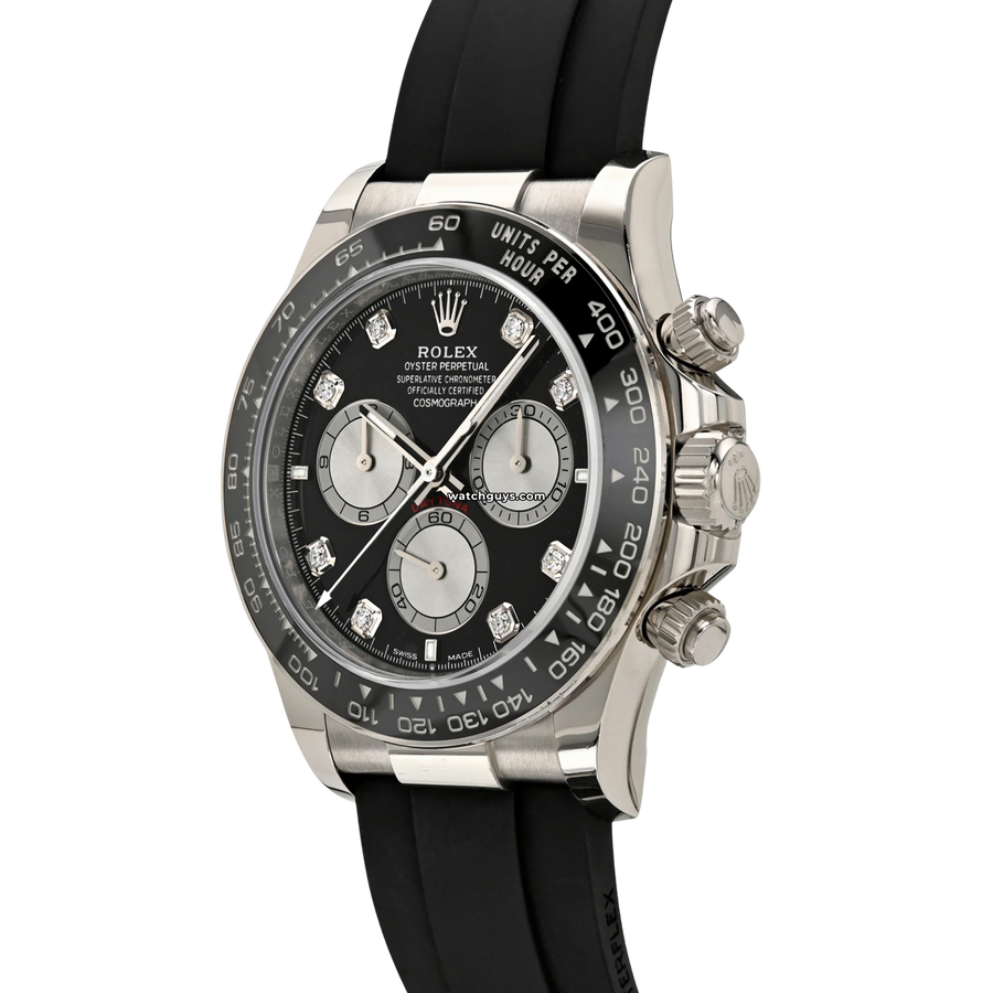 Rolex Daytona 126519LN Black Diamond Oysterflex Watches