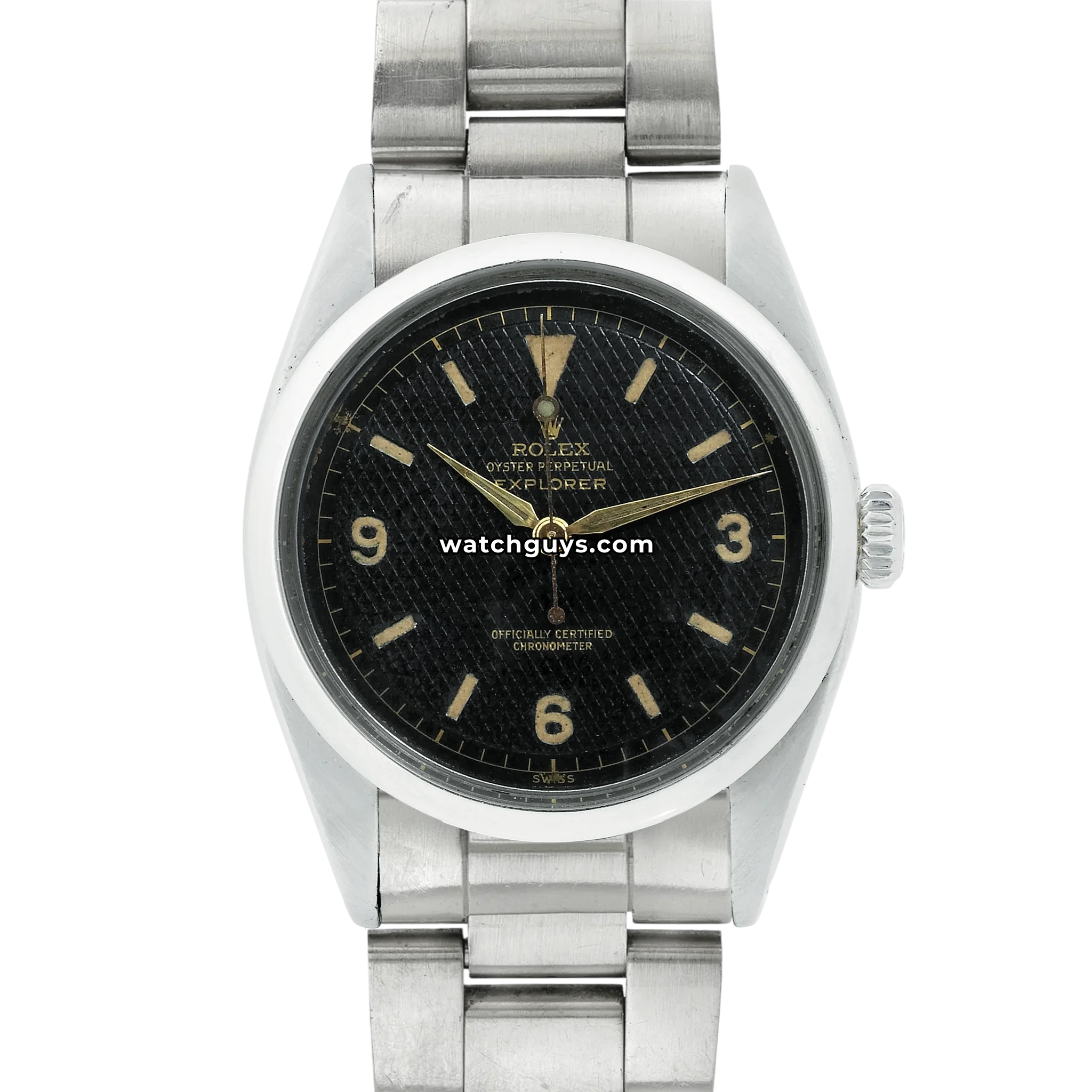 Rolex Explorer 6350 Honeycomb Dial 36mm Stainless Steel – WatchGuys