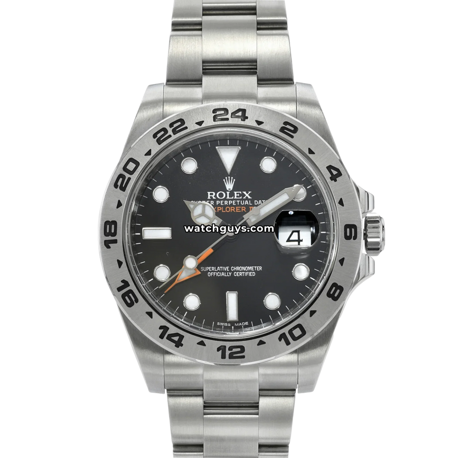 Rolex Explorer II 216570 Black Dial 42mm Stainless Steel – WatchGuys