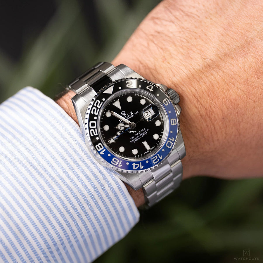 Rolex GMT Master II 116710BLNR Batman 40mm Stainless Steel WatchGuys