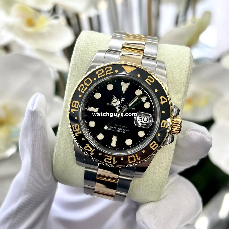 Rolex GMT-Master II 116713LN Two Tone Black Dial 40mm – WatchGuys
