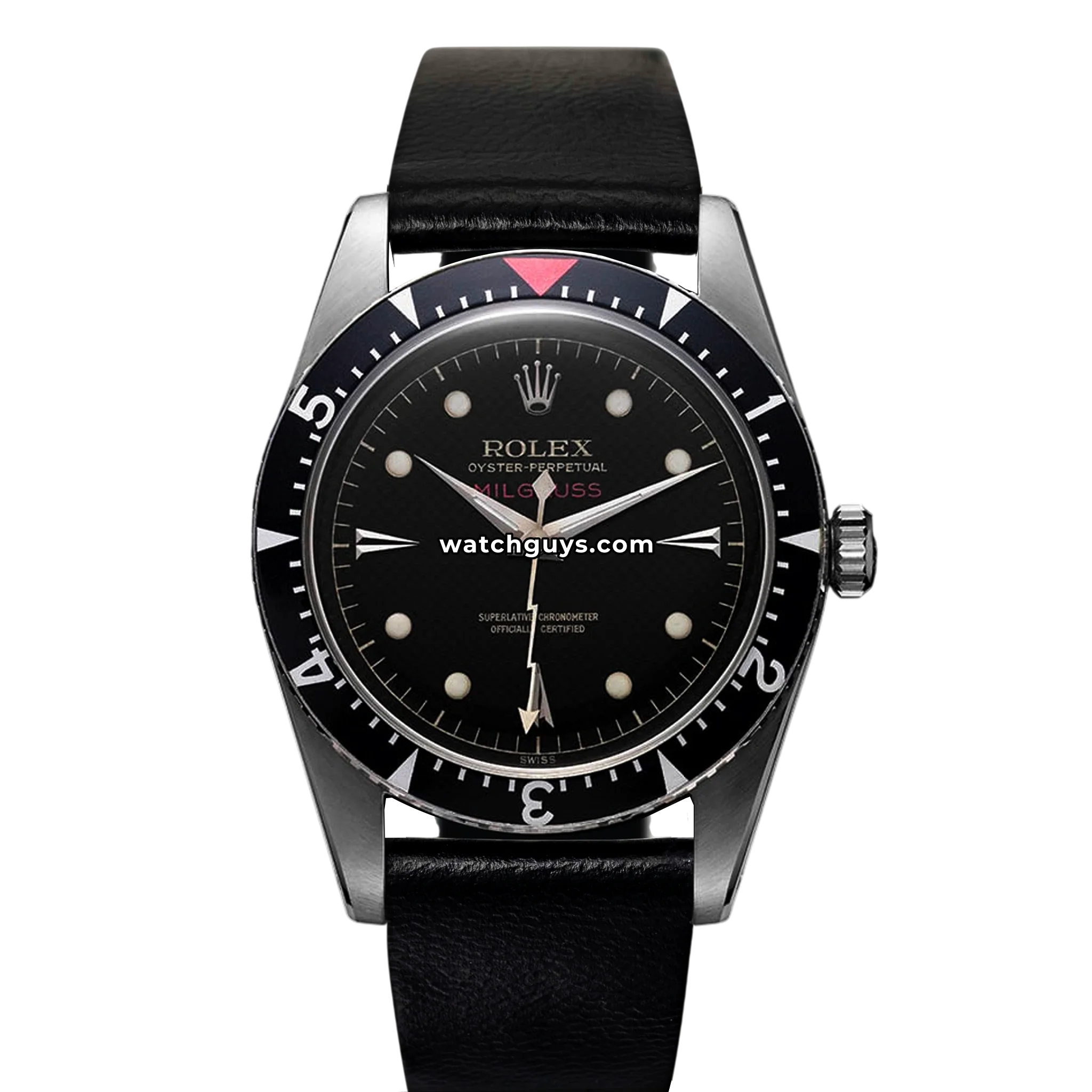 ROLEX Oyster Perpetual Milgauss 掛時計 Rolex Milgauss 6543 Honeycomb Dial 48mm Stainless Steel – WatchGuys
