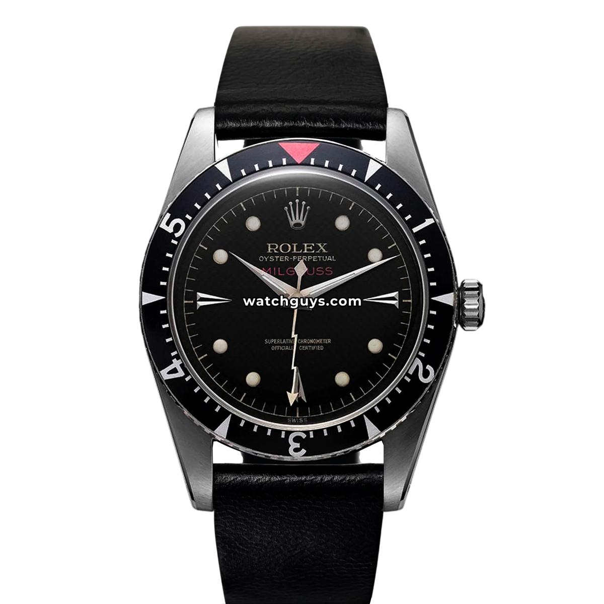 Rolex Milgauss 6543 Honeycomb Dial 48mm Stainless Steel – WatchGuys