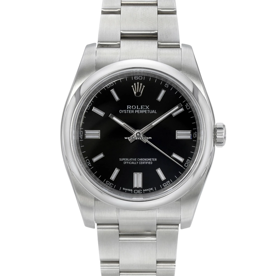 Rolex Oyster Perpetual 116000 Buy a Black Oyster Perpetual WatchGuys