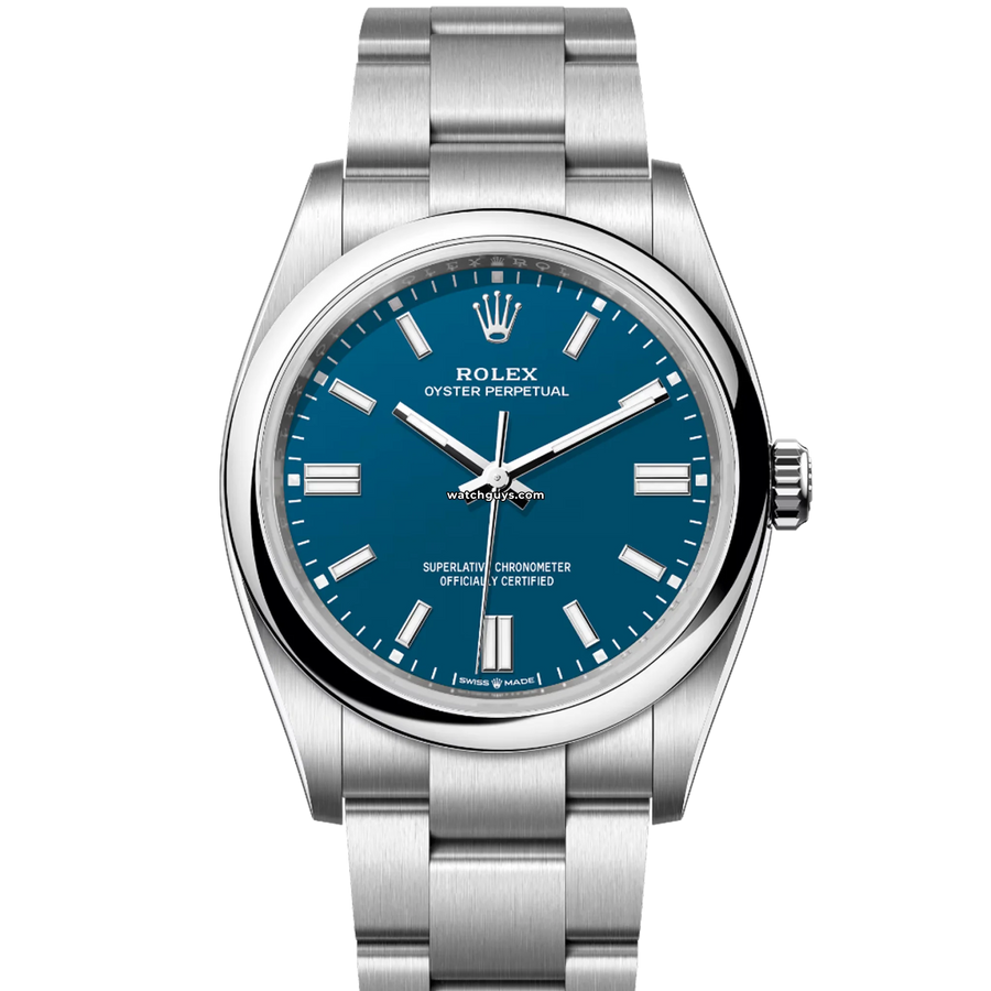 Rolex Oyster Perpetual 126000 Flat Blue Watches