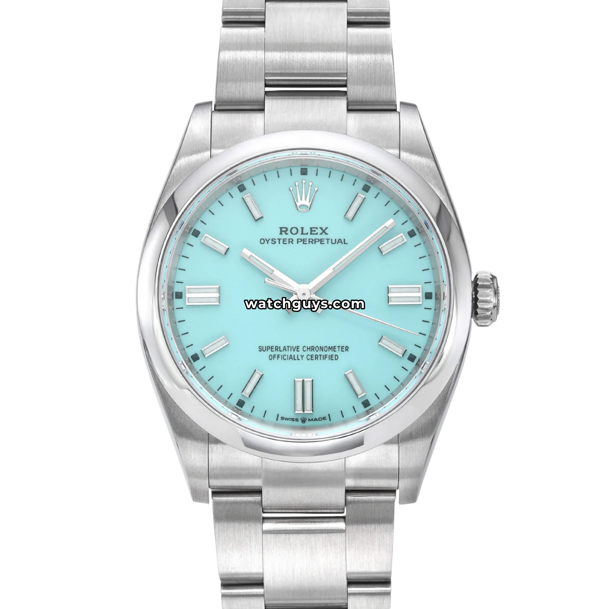 Rolex Oyster Perpetual 126000 Tiffany Blue Stainless Steel 36mm