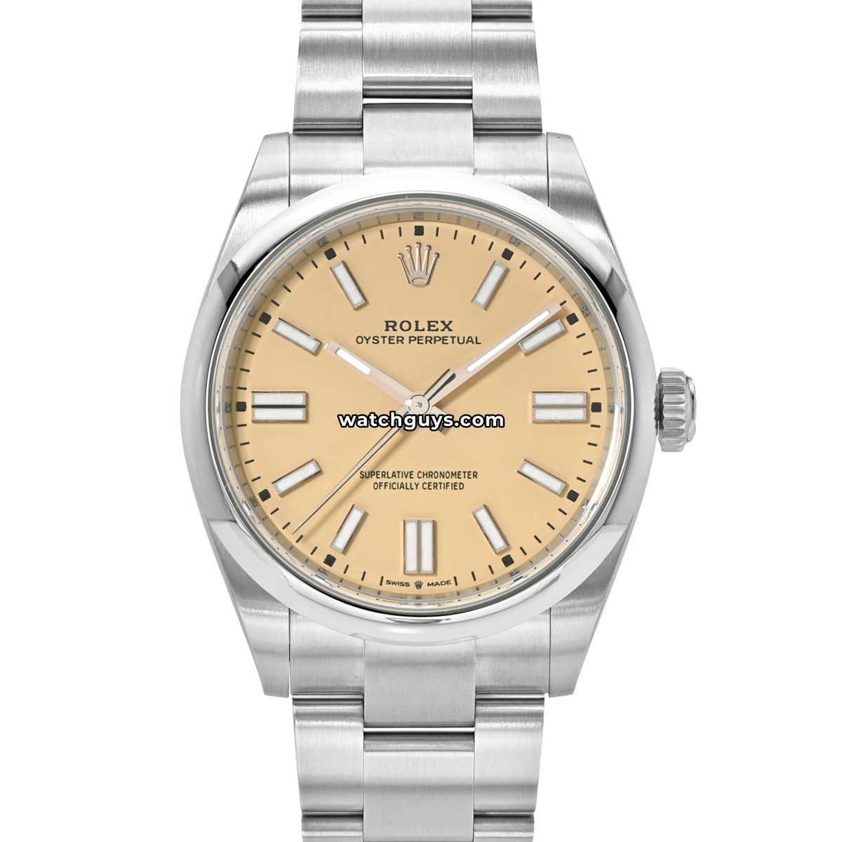 送料込 ROLEX OYSTER SWIMPRUF ボックス 空箱 ロレックス Rolex Oyster Perpetual 134300 Beige 41mm – WatchGuys