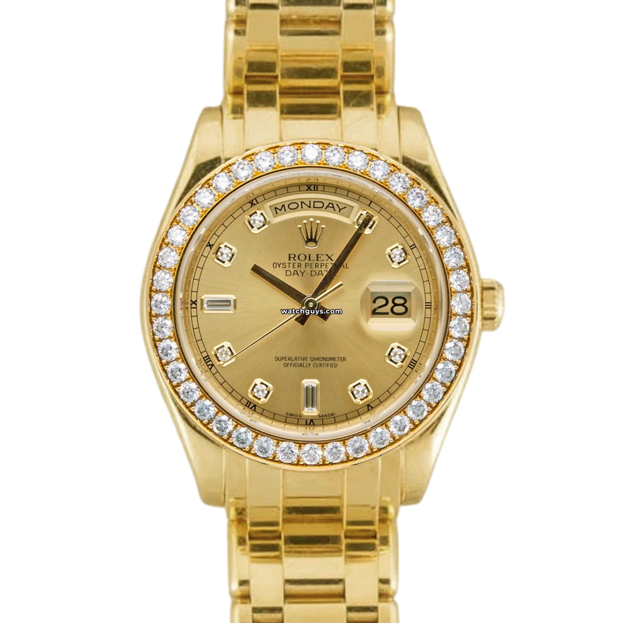 Rolex Day Date Masterpiece 18948 Champagne Diamond