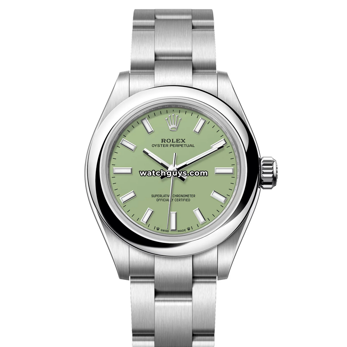 Rolex Oyster Perpetual 276200 Pistachio Green 28mm Stainless Steel
