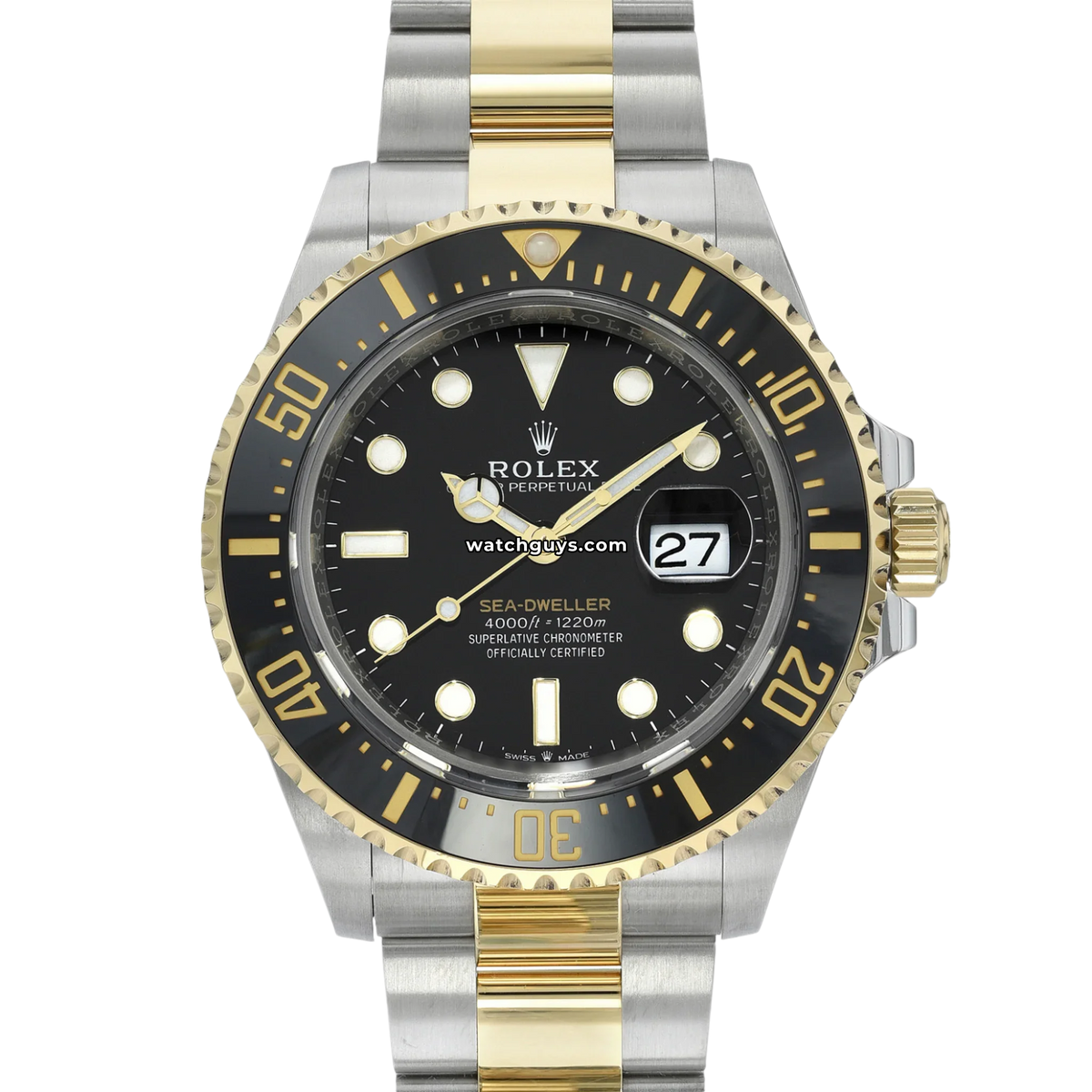 Rolex Sea-Dweller 126603 Black Two Tone Oyster 43mm – WatchGuys