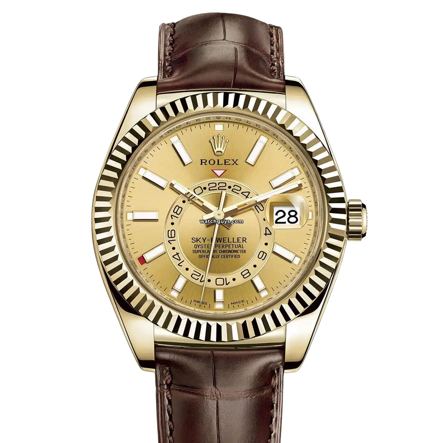Rolex Sky Dweller 326138 Champagne Index Watches