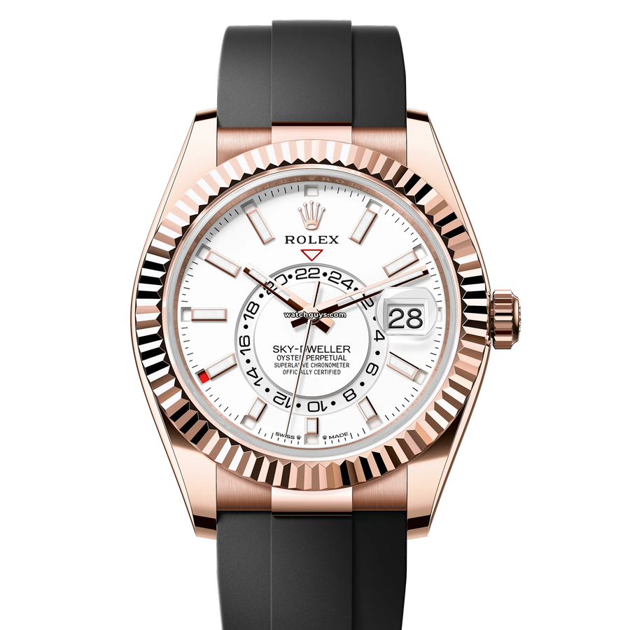 Rolex Sky Dweller 336235 White Oysterflex