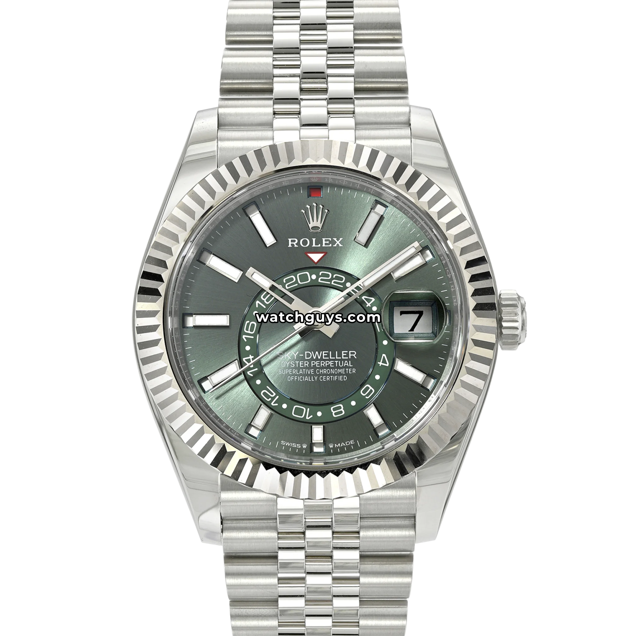 Rolex Sky-Dweller 336934 Mint Green 42mm Stainless Steel Unworn
