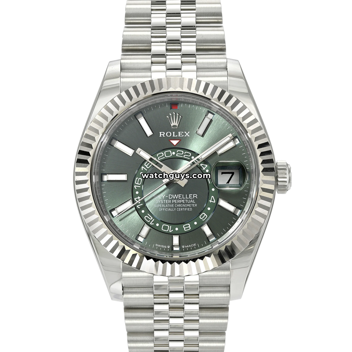 Rolex Sky-Dweller 336934 Mint Green 42mm Stainless Steel Unworn