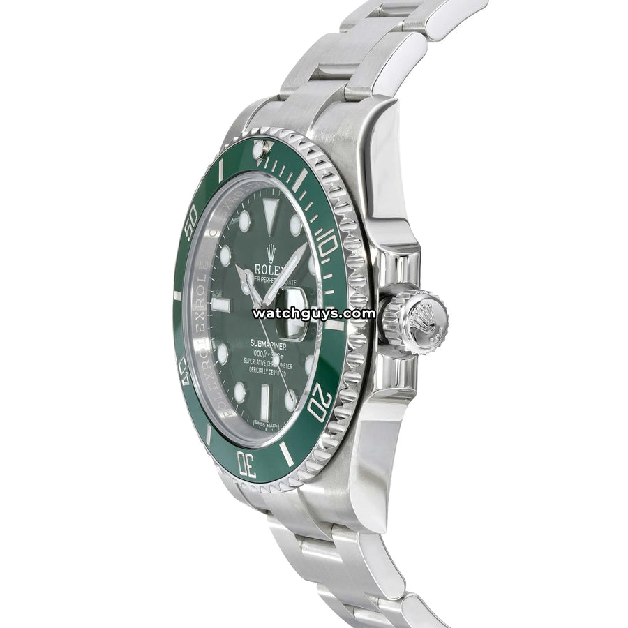 Rolex Submariner 116610LV Hulk 40mm Green Oyster – WatchGuys