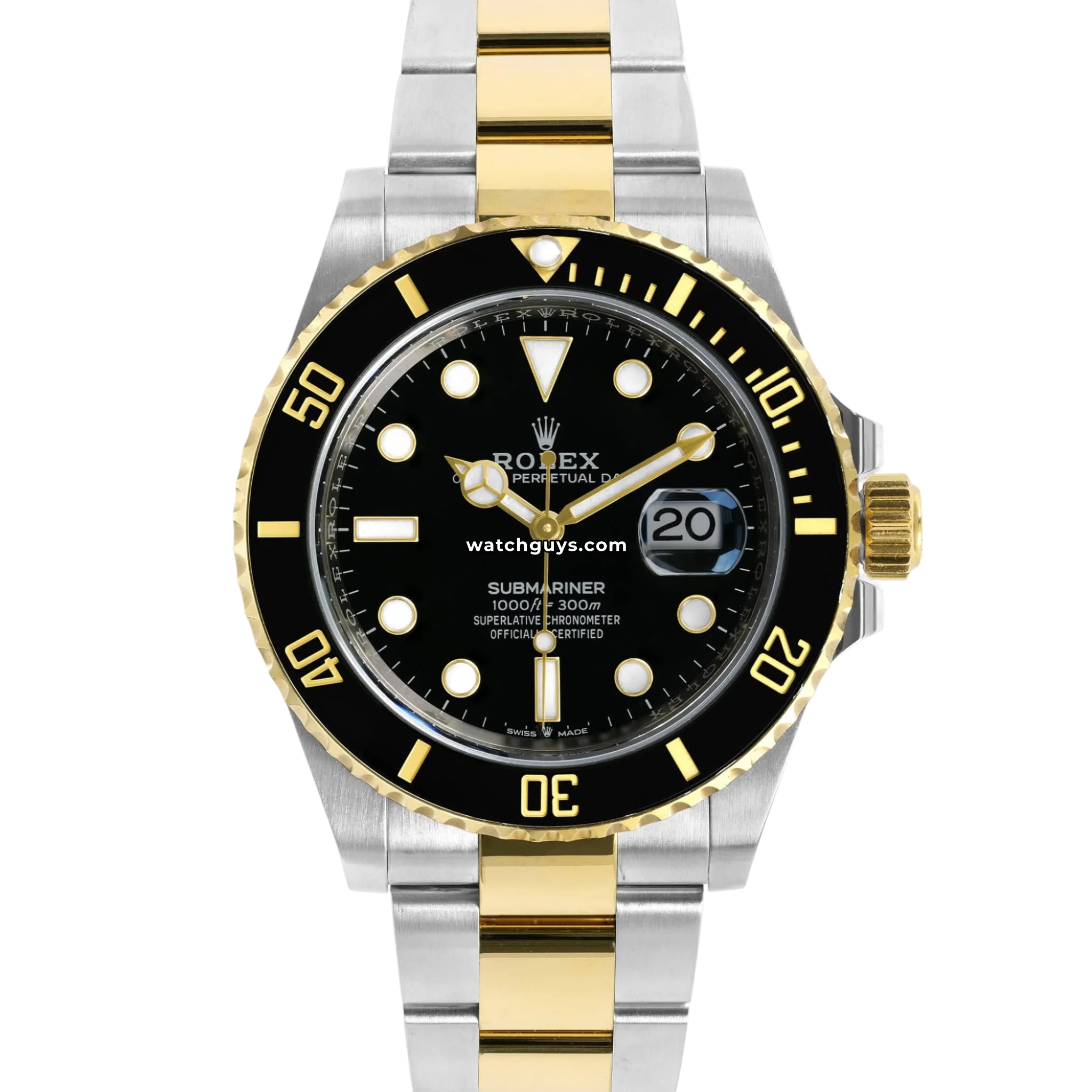 Rolex Submariner Date reference 126613LN in Yellow Rolesor with black dial product photo from WatchGuys