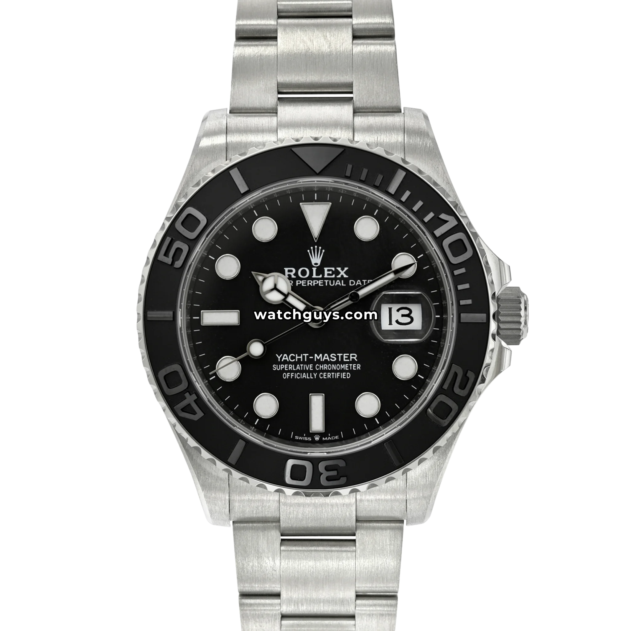 Rolex Yacht-Master 226627 42mm RLX Titanium Black Dial – WatchGuys
