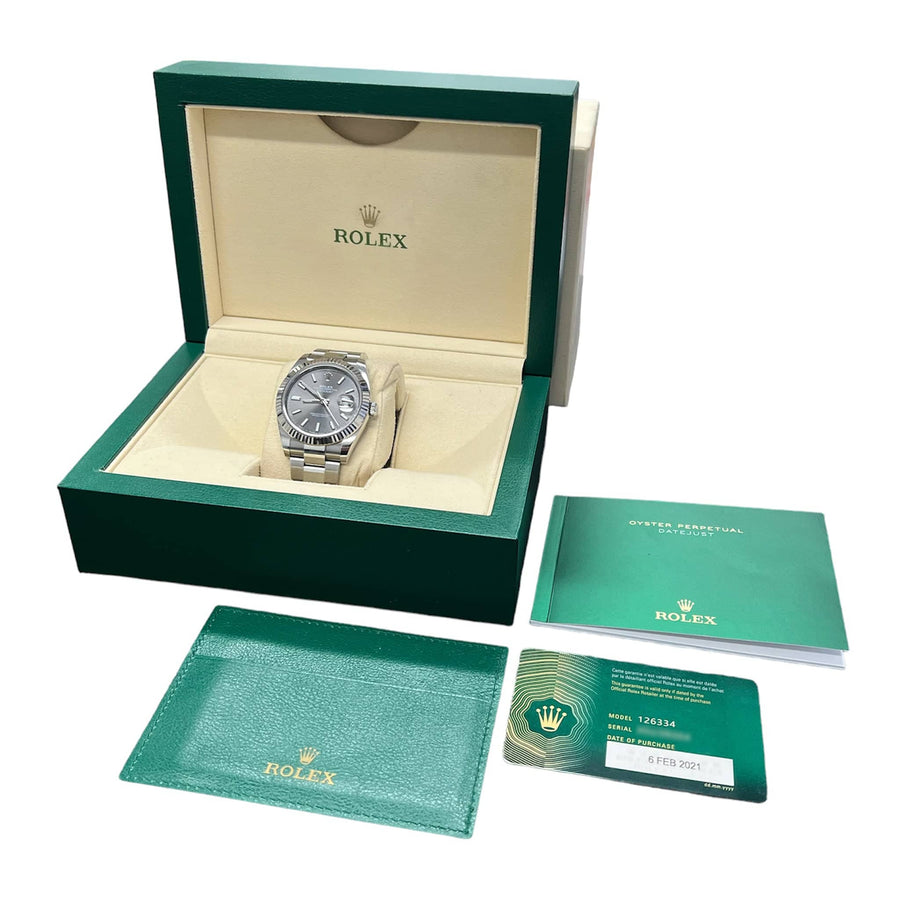 Rolex Datejust 126334 Rhodium Dial